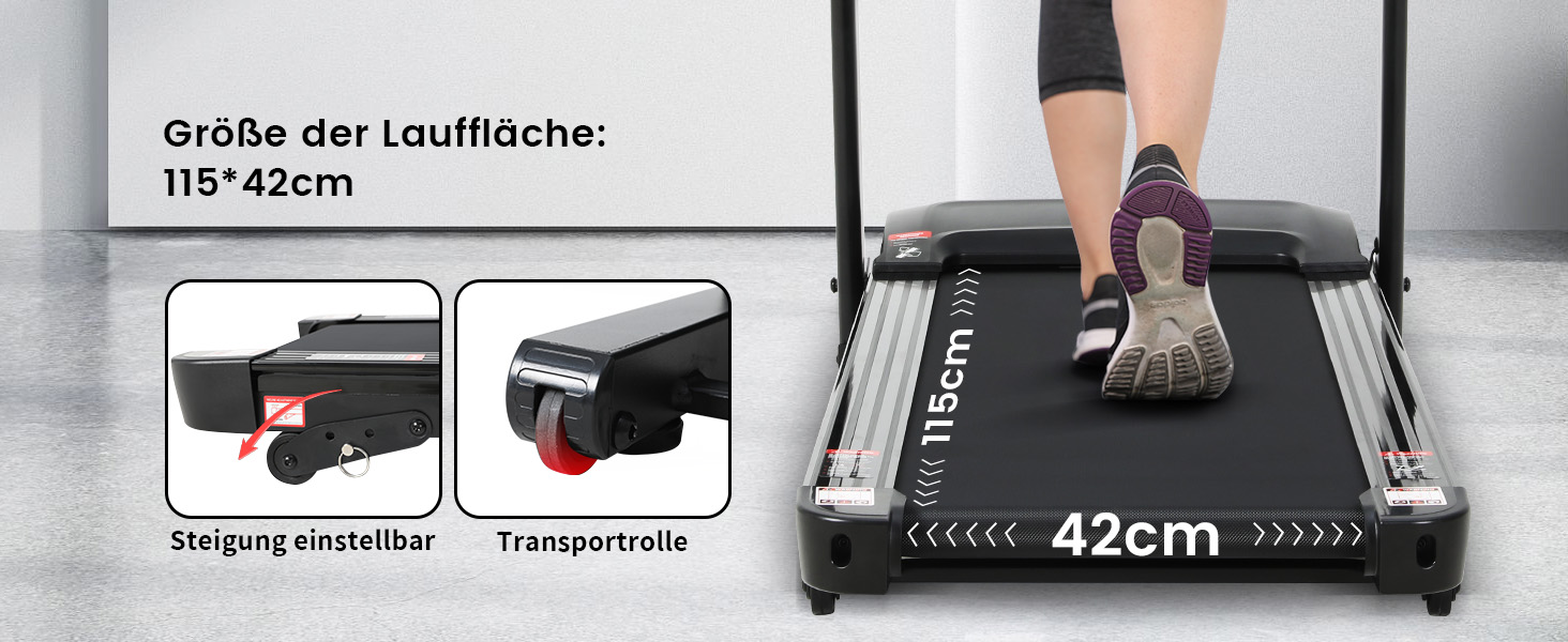 Бігова доріжка Novonova SY-T1507: 1-14 км/год, LED-дисплей, 12 програм, складаний