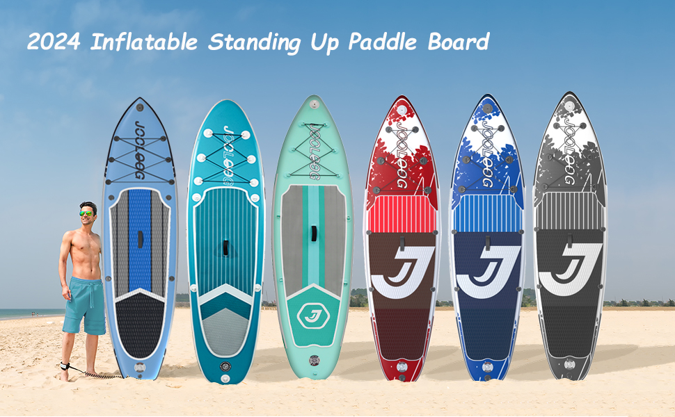Надувний SUP Board JOOLOOG – Stand Up Paddle Board для дорослих та підлітків, 300 кг, 10'2/10'5, 320x81x15 см