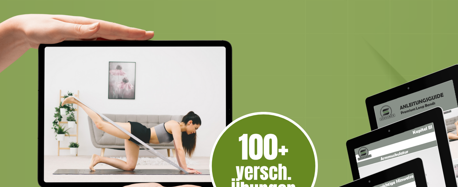 Набір фітнес-гумок Sarkomer Pilates 3 шт. з бавовни | Фітнес-гумки | Терапевтичні гумки для вправ | Гумки для підтягувань