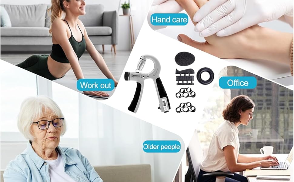 Набір для тренування рук та пальців (2 шт.), регульований, 5-60 кг, для спортсменів та відновлення