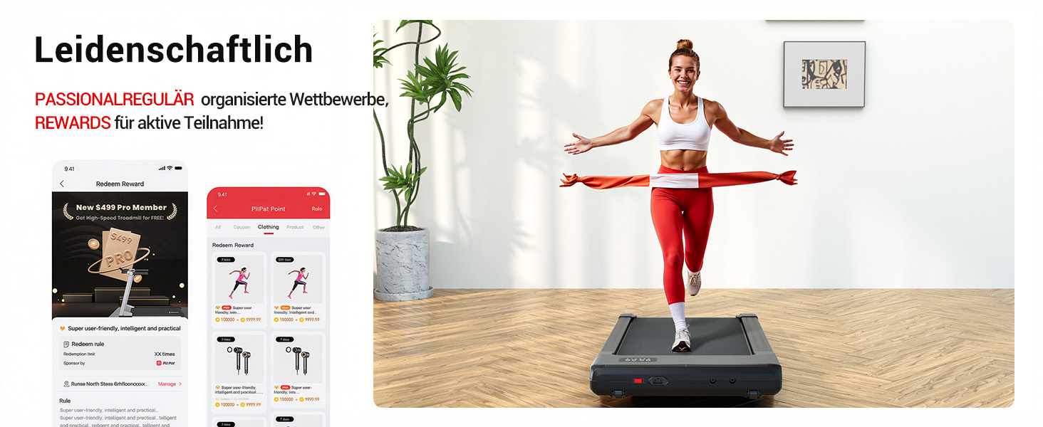 Walking Pad Superun з нахилом 6% – біговий доріжка для дому, максимальна швидкість 12 км/год, з додатком та пультом дистанційного керування. Робочий стіл, максимальне навантаження 136 кг, 90 см, колір Чорний.