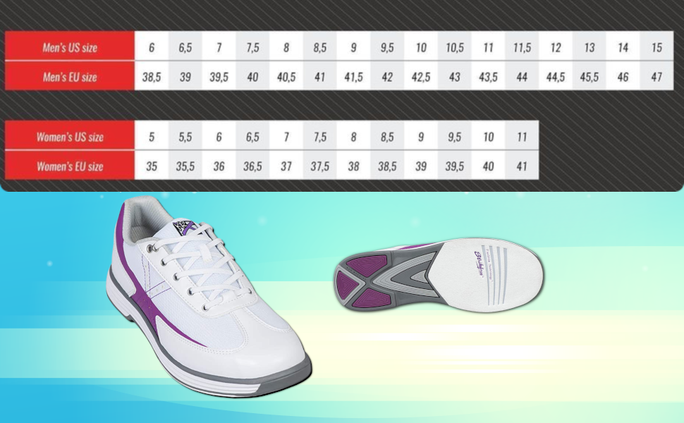 Жіночі кеди для боулінгу EMAX KR Strikeforce Flex білі/фіолетові, 36-41 (EU)