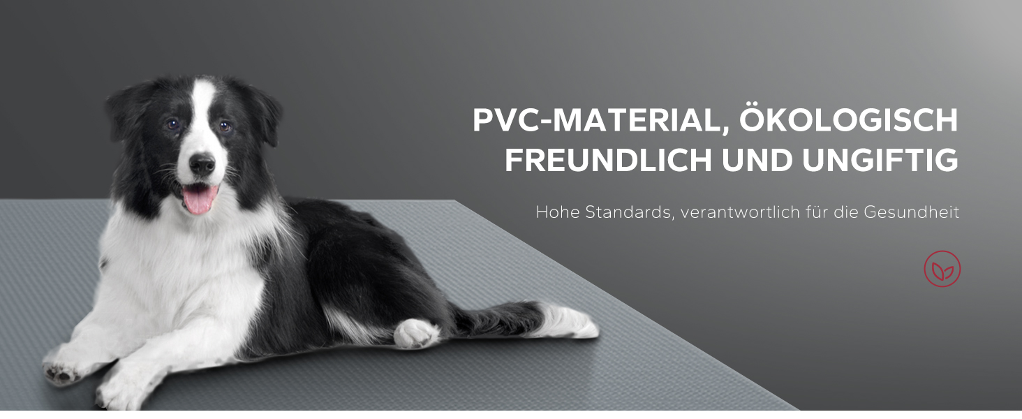 Килимок для йоги та фітнесу HAPBEAR Yogamatte XXL: протиковзний килимок для спорту та гімнастики, PVC, висока щільність, 8 мм (різні розміри)