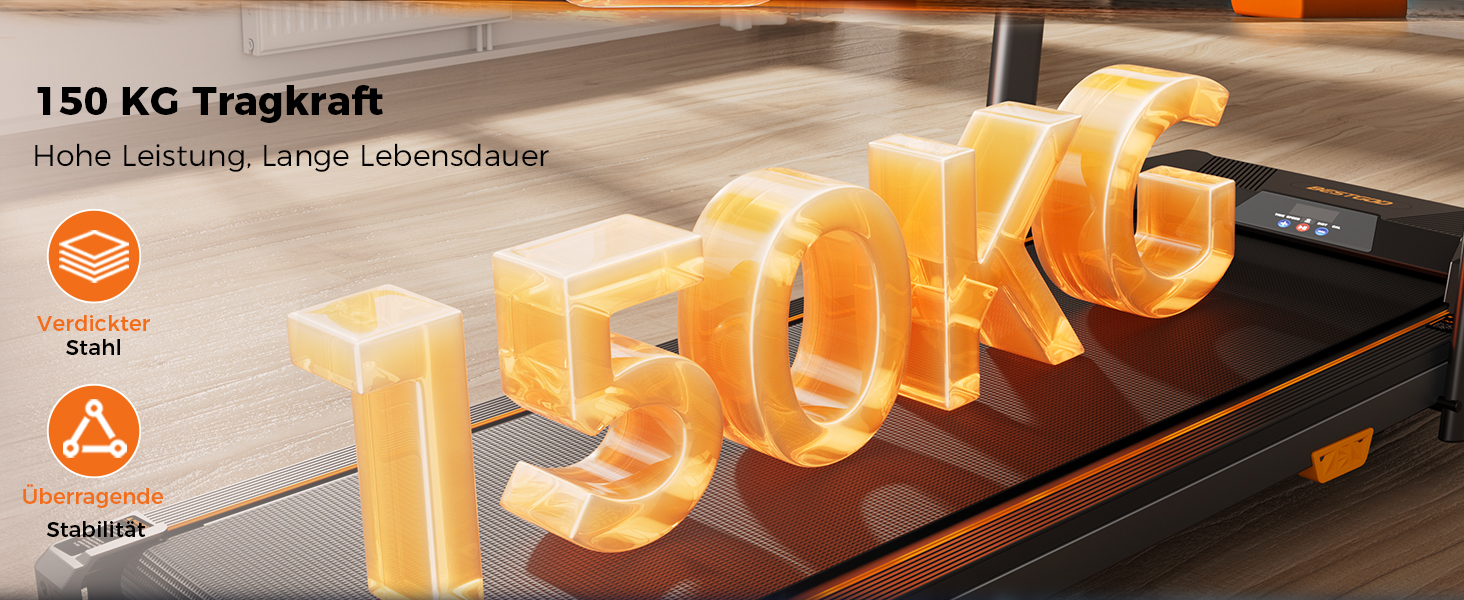 Бігова доріжка для дому та офісу, Walking Pad з нахилом 5%, потужність 2.5 HP, тиха бігова доріжка з пультом дистанційного керування, до 150 кг, чорний колір