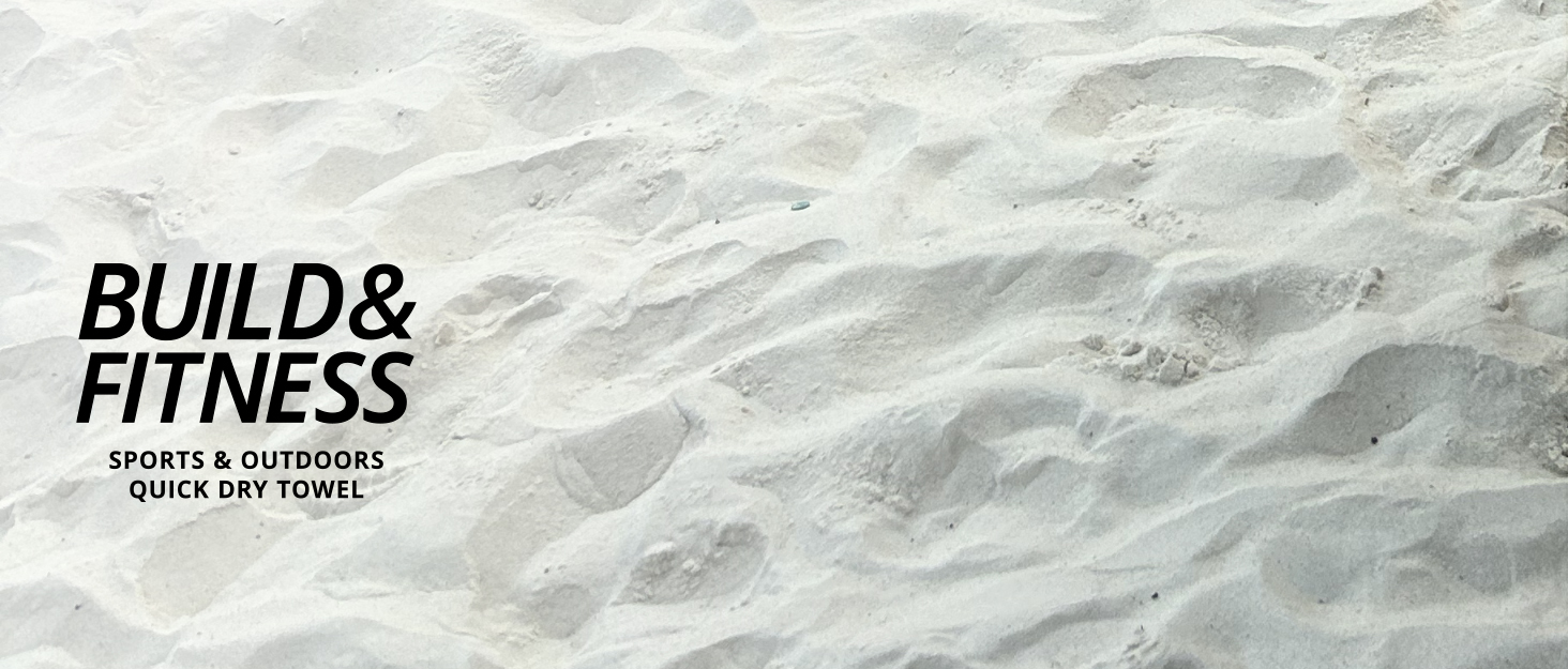 Рушник мікрофібра Build & Fitness: Швидковисихаючий, компактний, надзвичайно поглинаючий, легкий. Ідеальний для подорожей, пляжу та спорту (180x90 см, темно-синій)