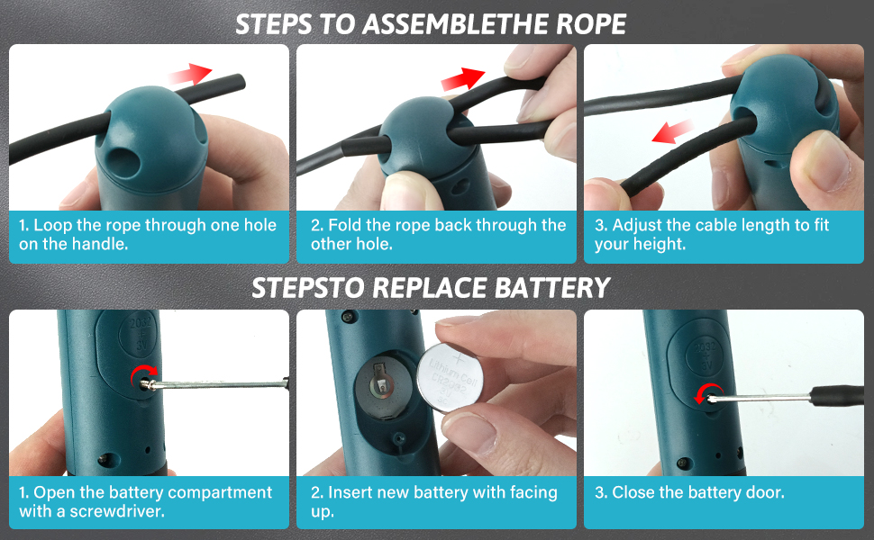 Стрибкове канат для дорослих з лічильником. Регульований канат з підшипниками та неслизькими ручками. Бездротовий канат для тренувань/фітнесу/боксу для чоловіків/жінок.