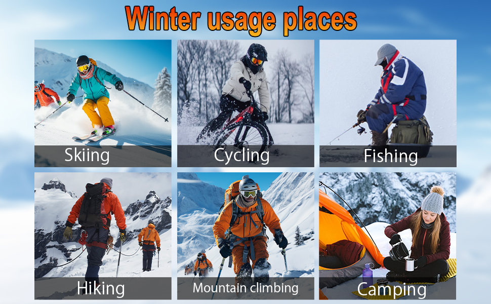 Гріючі рукавиці з акумулятором 7.4V 20000mAh, 3 режими нагріву. Електричні рукавиці з підігрівом для жінок та чоловіків. Ідеально для катання на лижах, велосипеді, піших прогулянок та мотоциклі. Колір: чорний, розмір M