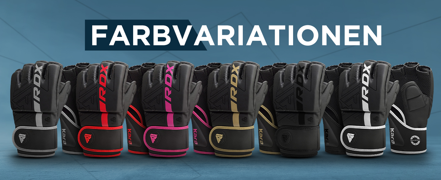 Боксерські рукавички RDX Profi MMA: шкіряні, для тренувань, спарингу, кікбоксингу, муай-тай, боксу. Чоловічі, чорні.