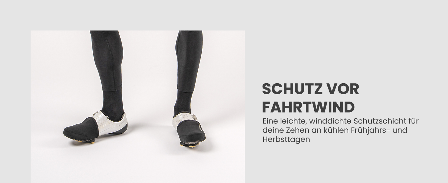 ГріпГраб Вітрозахисні Легкі Нагрівалки для Пальців на Велосипеді, Розмір L/XL (42-45), Чорний