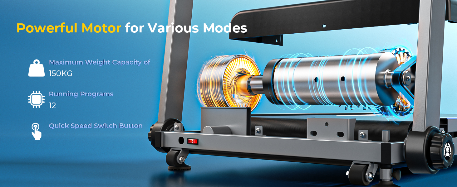 ONETWOFIT Walking Pad: складаний біговий доріжки з пультом, керуванням через додаток та вбудованими колонками