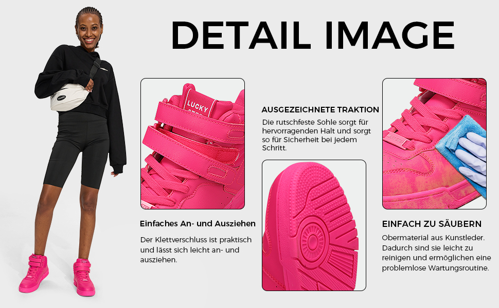 Жіночі баскетбольні черевики Lucky Step з кріпленням на липучці - стильні кросівки з екошкіри білого кольору (38 EU)