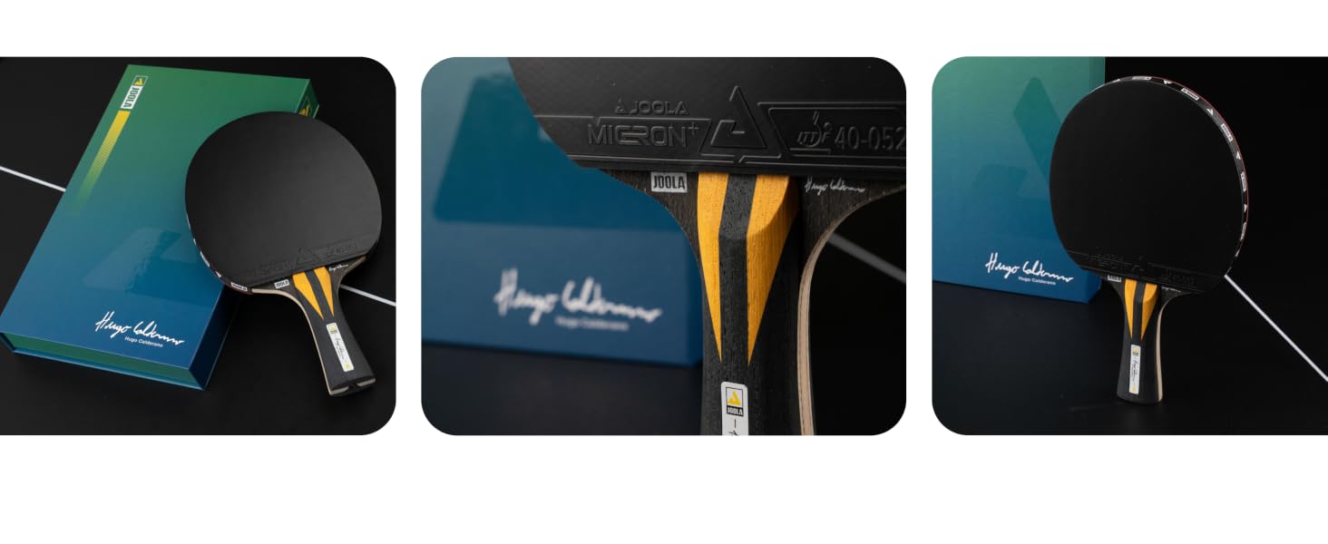 Професійна ракетка для настільного тенісу JOOLA Infinity Carbon Hugo Calderano, ITTF сертифікована, Zyramid/GL, червоний/чорний
