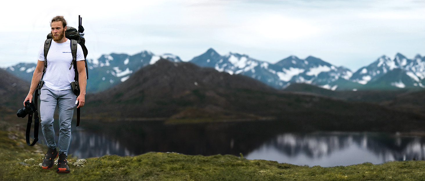 Черевики для хайкінгу FitVille для чоловіків, широкі, трекінгові, slip-on, outdoor, дихаючі, для ходьби, з антиковзкою підошвою, вільні кросівки (45 EU X-широкі, чорно-помаранчеві)