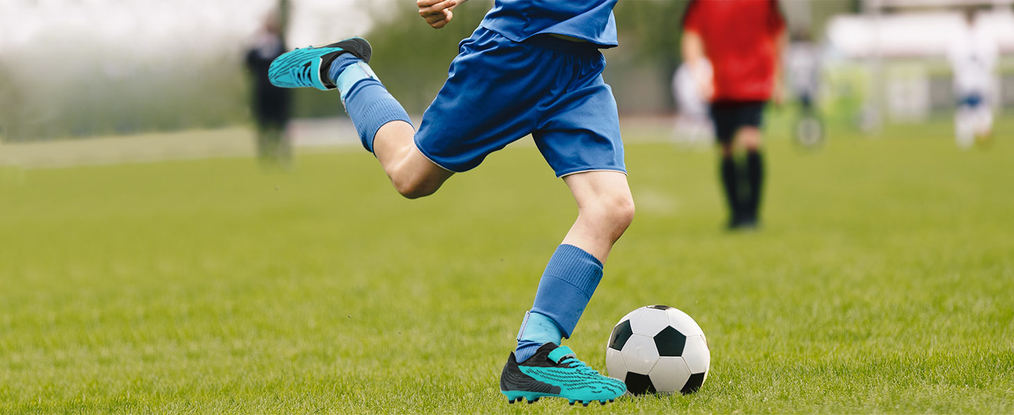 Дитячі футбольні бутси JABASIC для твердого поля, шипові, для хлопчиків та дівчаток, 30 EU, помаранчево-лаймовий колір