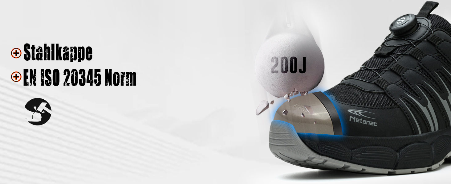 Чоловічі та жіночі робочі черевики з металевим носком, зручні та дихаючі, широка колодка, гумова підошва, сірі, 42 EU