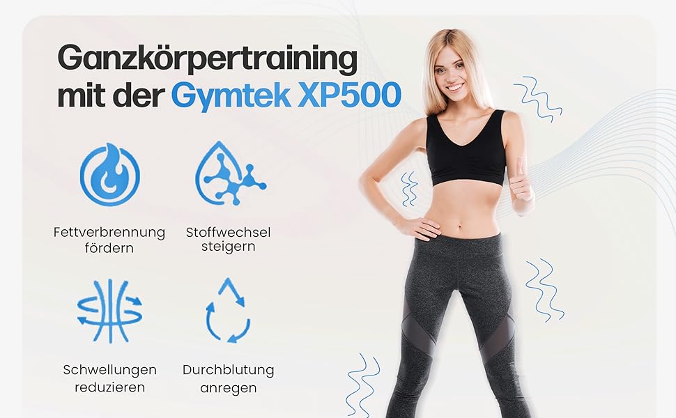 Вібраційна платформа Gymtek для фітнесу вдома, 99 режимів, 5 програм, сенсорний екран – для схуднення, спалювання жиру та зміцнення м'язів