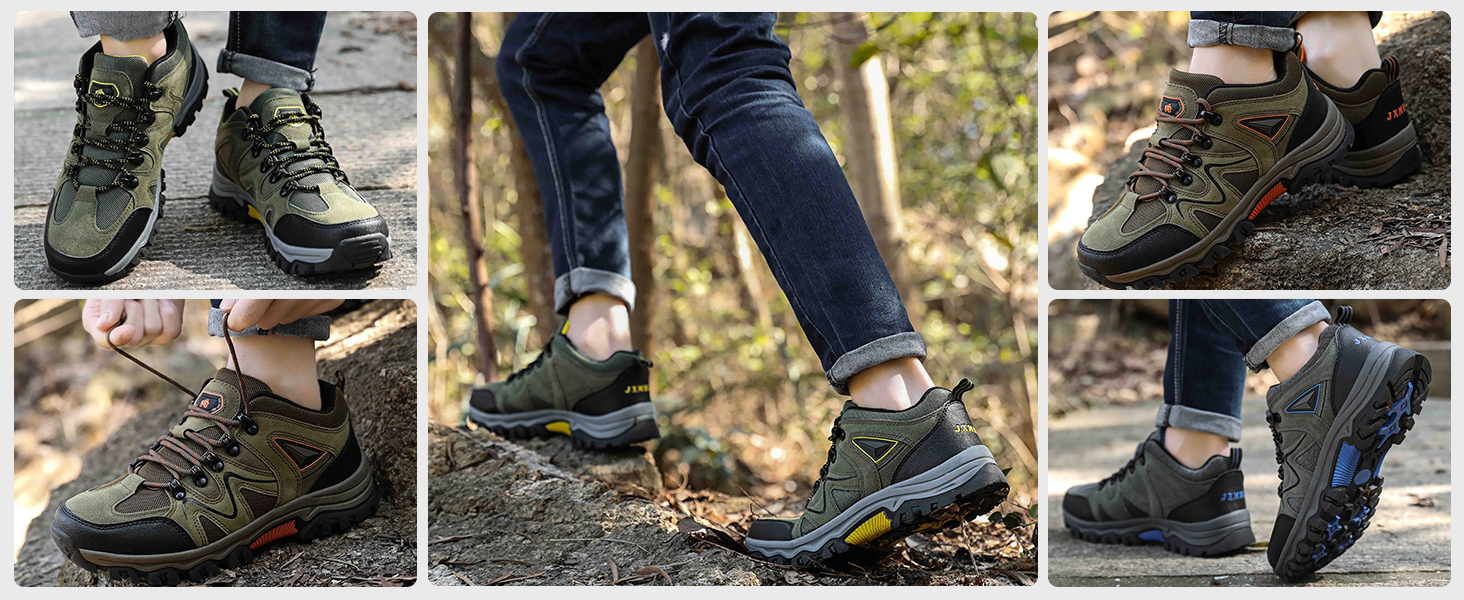 Чоловічі трекінгові черевики для хайкінгу та трейлраннінгу, Outdoor, 38-48 EU, Колір: Коричневий