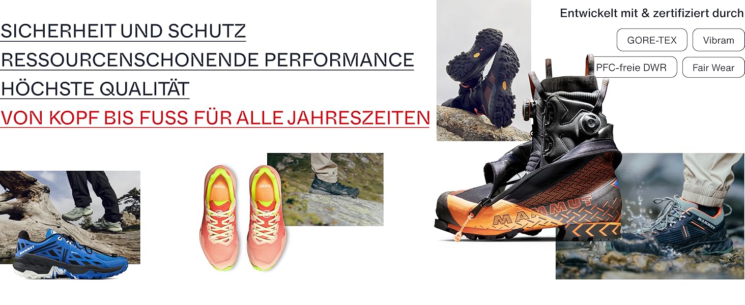 Чоловічі трекінгові черевики Mammut Sapuen High GTX® 41 1/3 EU Black Hot Red