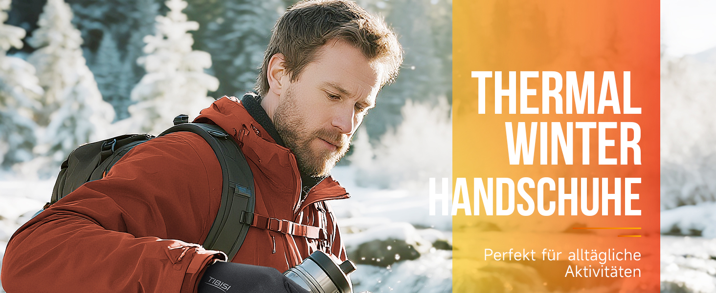 Рукавички PULIOU для чоловіків та жінок, зимові, теплі, для велосипеда, спорту, бігу, з сенсорним екраном, вітростійкі, антиковзні, чорні