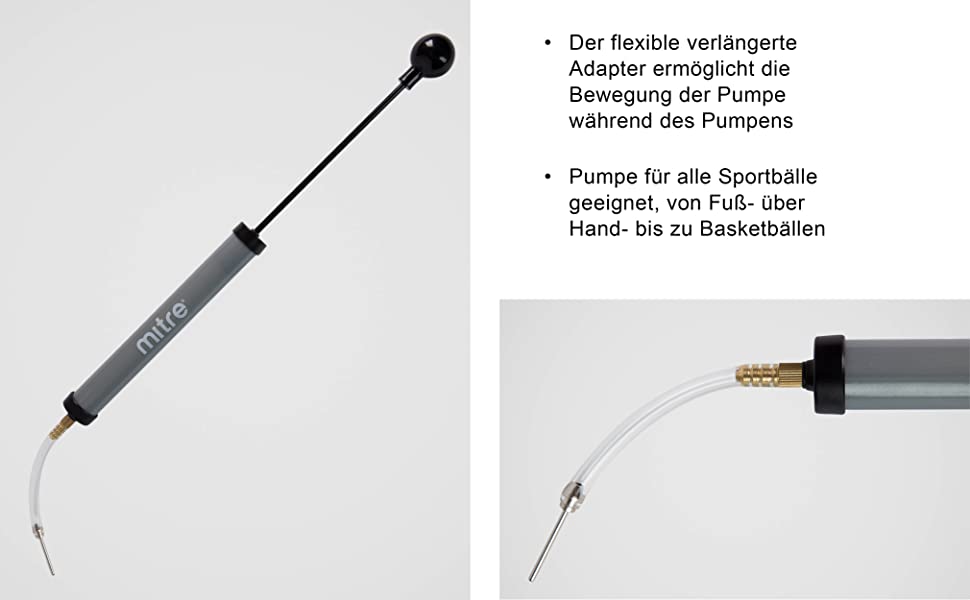 М'яч для футболу Mitre L0P: форма, зносостійкість, білий/чорний, з насосом