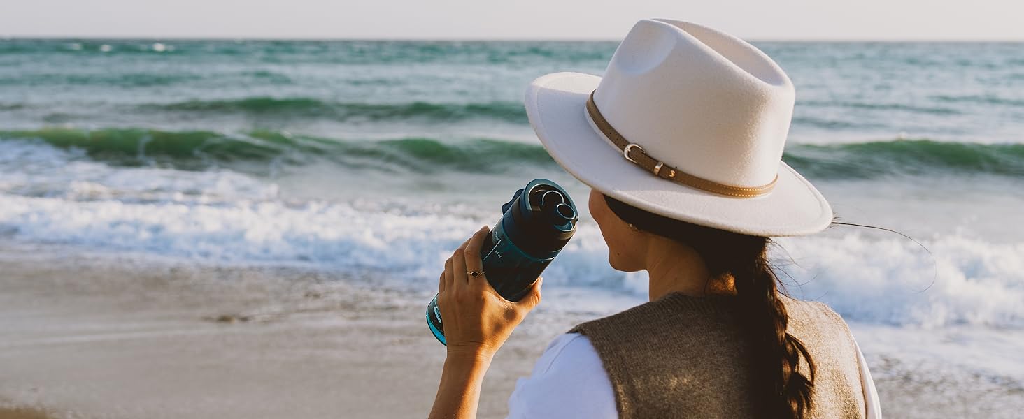 Фляга для води Super Sparrow: Tritan, без BPA, 350/500/750/1000 мл - для спорту, велосипеда, фітнесу, університету, подорожей