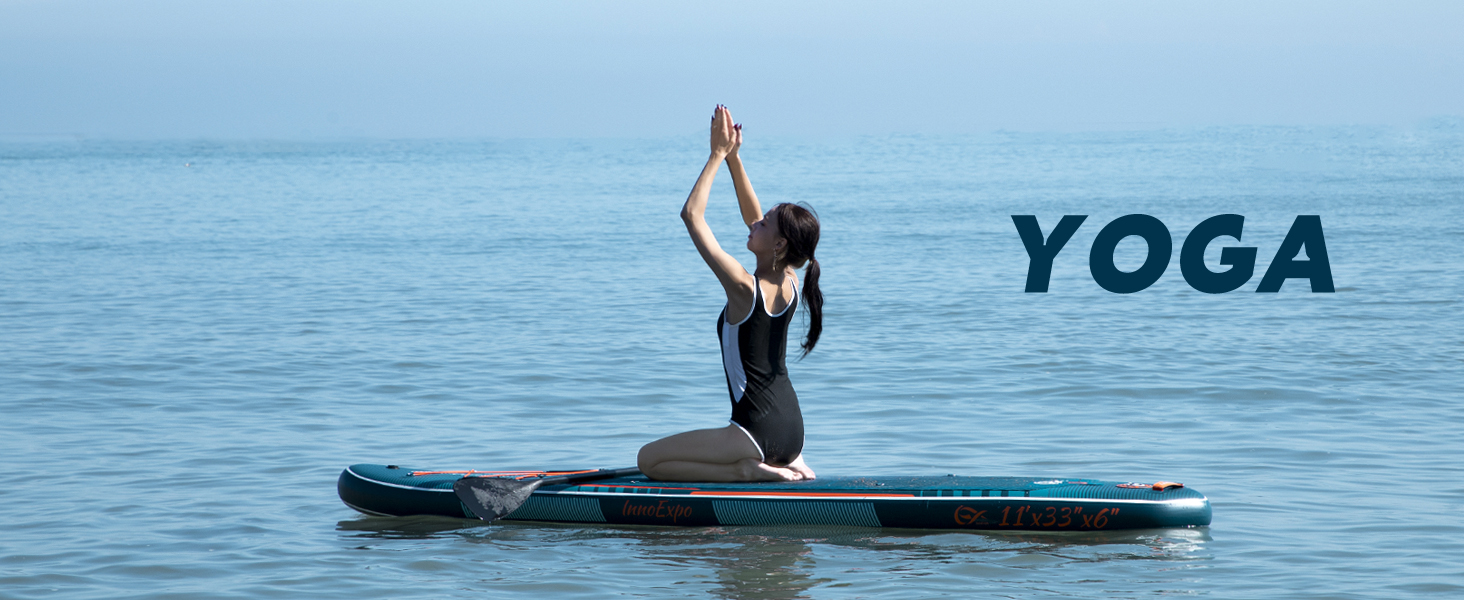 Надувні SUP-дошки InnoExpo 11' з преміум аксесуарами: стабільний дизайн, антиковзне покриття для підлітків та дорослих (футуристичний)