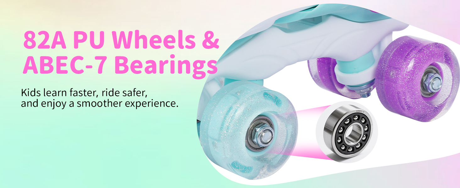 Ролики для дітей BELEEV - рожеві, регульовані, з LED-підсвіткою, 34-37 EU