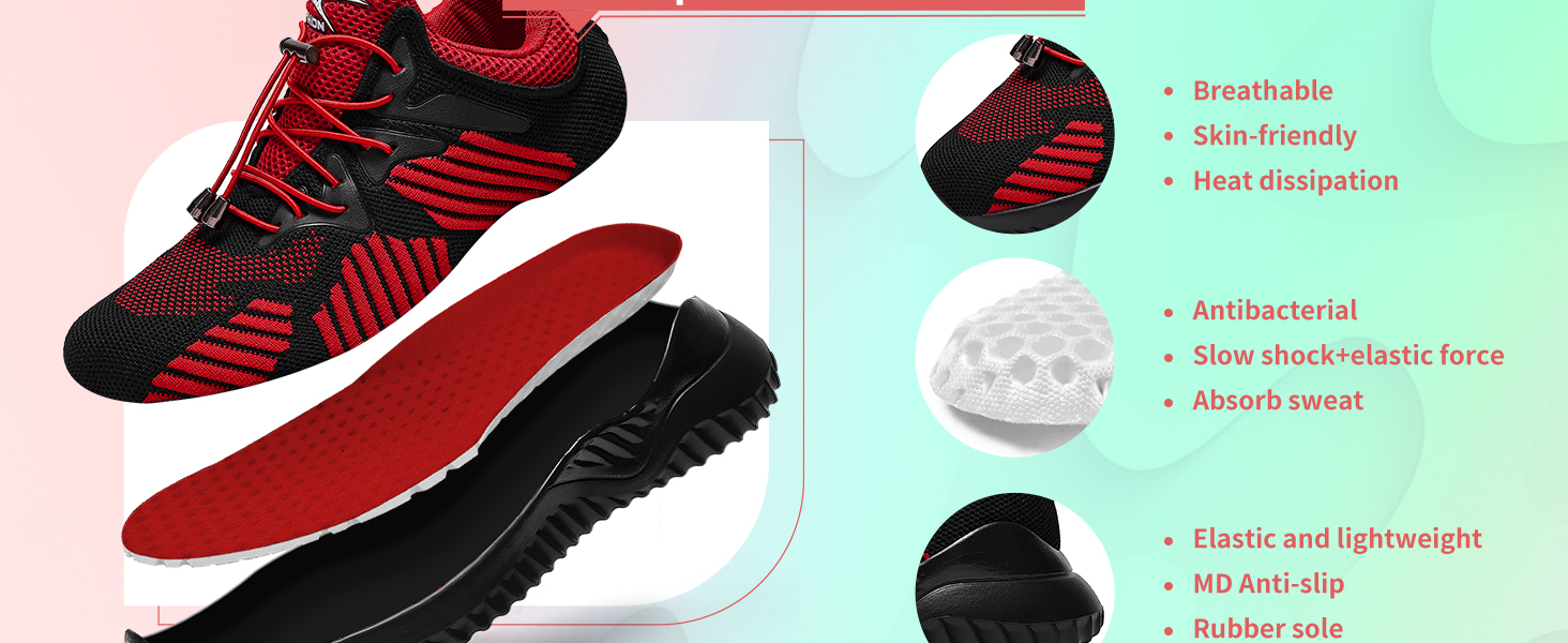 Дитячі кросівки VITIKE для хлопчиків та дівчаток, 37 EU, рожево-чорні