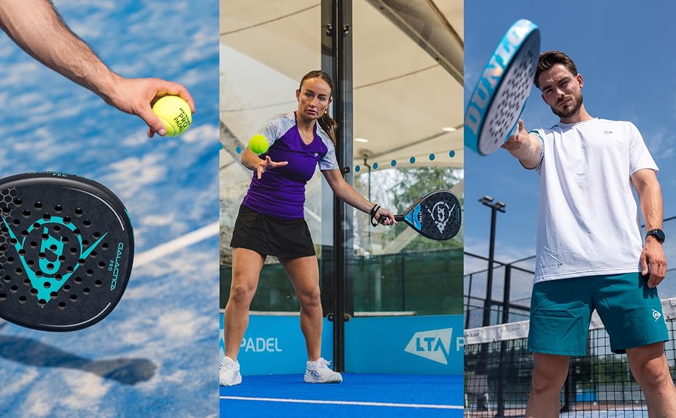 Ракетка для падел Dunlop Megamax Silber/Schwarz/Grün: Графітовий каркас, м'який серцевинний наповнювач Pro Eva, для початківців, кругла форма