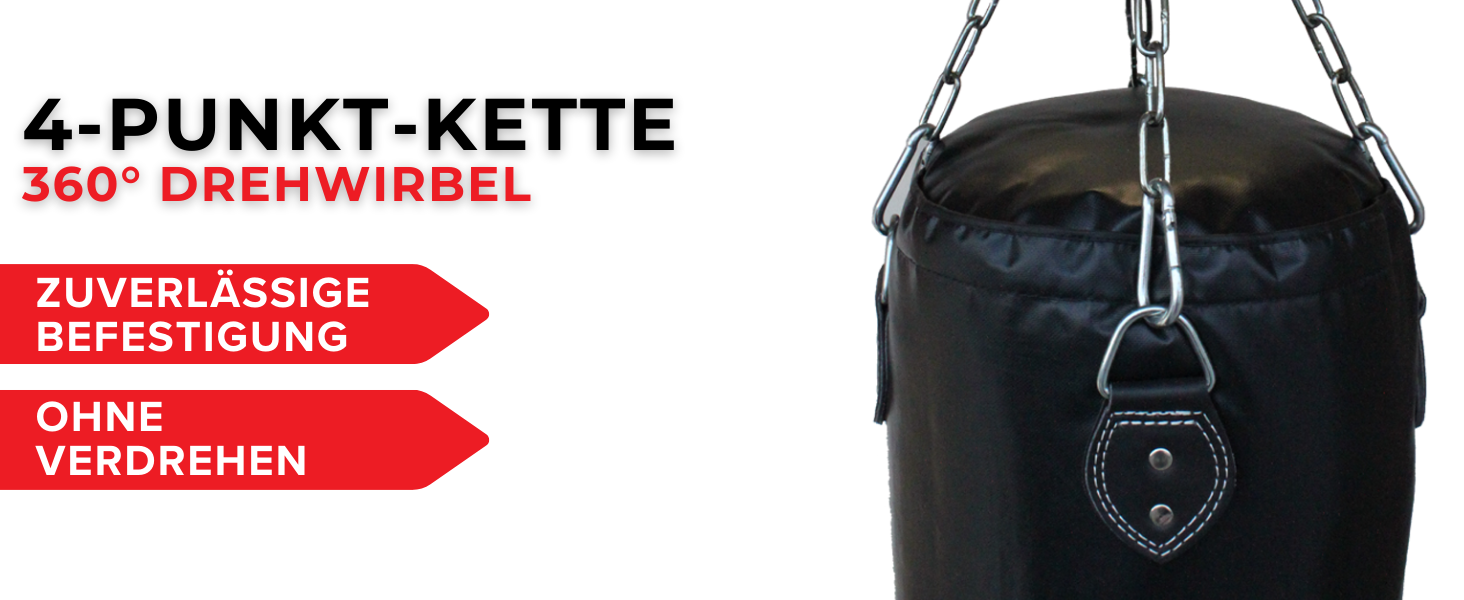 Боксерський мішок Lisaro Profi Boxsack 120x35 см для боксу, кікбоксингу та MMA, штучна шкіра (вініл), чорний, без наповнення