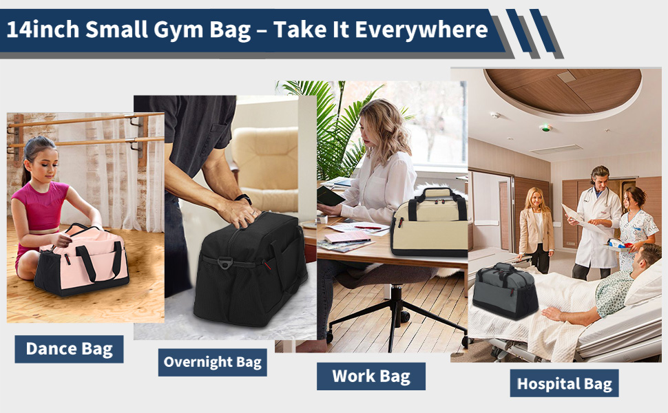 Спортивна сумка маленька з відділенням для мокрого, 35×20×20 см, ручна поклажа, міні-дуфл, блакитна