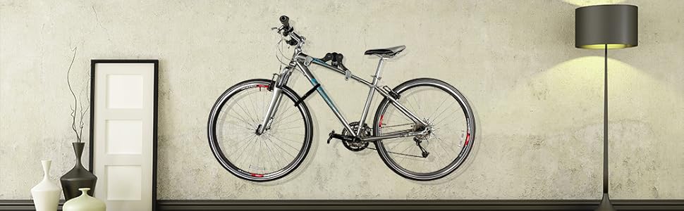 Кріплення для велосипеда Ibera на стіну, горизонтальне, регульоване, для дому/гаража, 45°