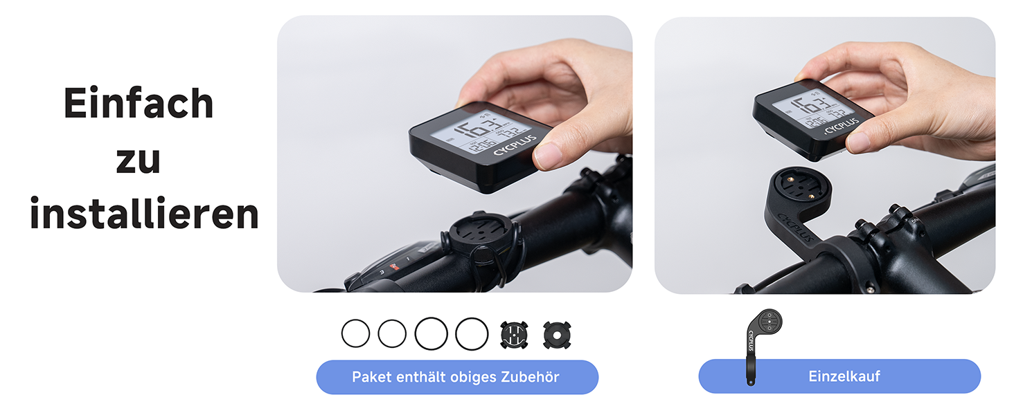 Велокомп'ютер CYCPLUS GPS бездротовий, водонепроникний IPX6, чорний - спідометр, лічильник відстані для велосипеда G1