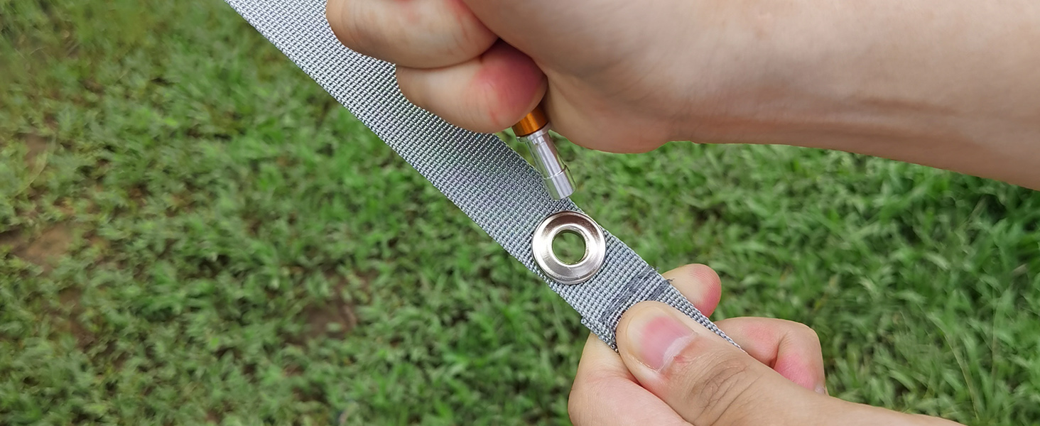 Гамак-намет Travel Bird з москітною сіткою та сонцезахистом, 290x140 см, великий простір, багатофункціональний, легкий, з ременями для кріплення до дерева, підходить для кемпінгу та відпочинку на природі (зелений/помаранчевий)