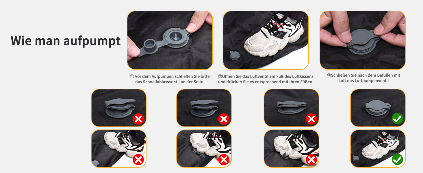 Надувний килимок Isomatte CIXMUS з самонадуванням, 10 см товщини, з насосом та подушкою, водонепроникний, для кемпінгу та відпочинку на природі, зелений