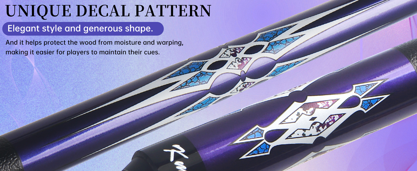 Набір більярдних київ Kmise Pool-Queue-Stick Set – 147 см, канадський клен, професійні, для дорослих, різні кольори, для барів, дому, більярдних столів, 6 кольорів, 510 г