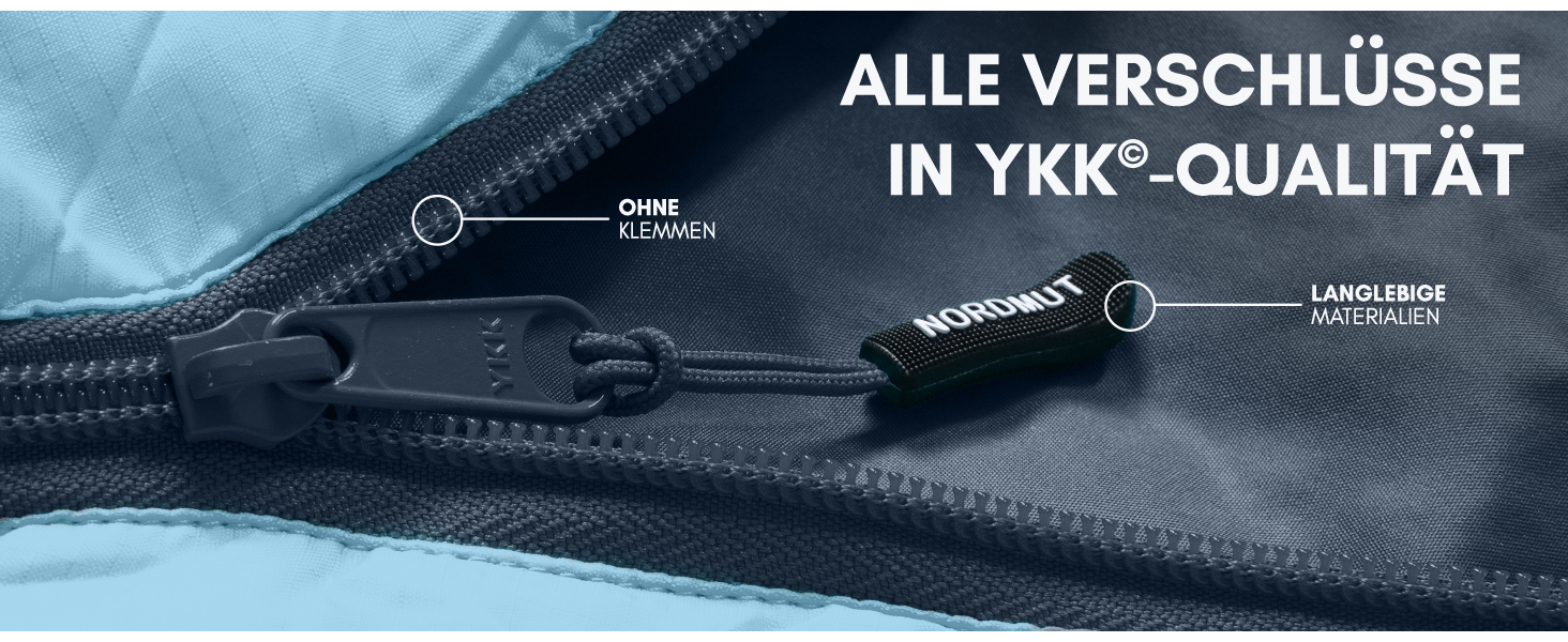 Сплячий мішок NORDMUT® Winter -10°C до 0°C, компресійний, для кемпінгу та трекінгу, 1.8 кг, водовідштовхувальний, 350 GSM (Блакитний)