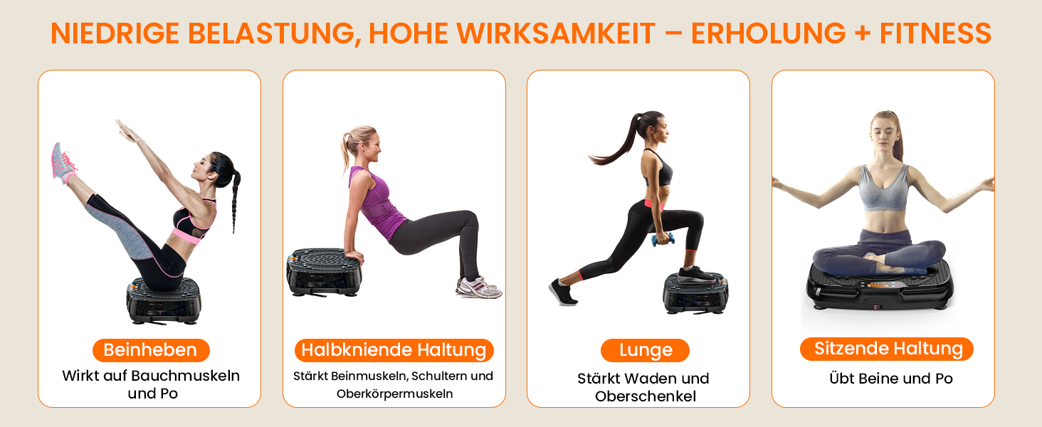 Вібраційна платформа TISSCARE для дому: тренування, схуднення, формування фігури та м'язів. 120 рівнів, 5 режимів, до 180 кг. Чорний колір