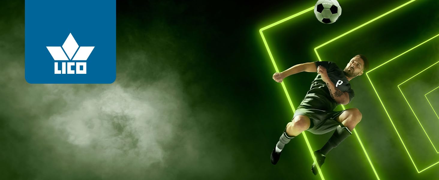 Дитячі футбольні бутси Lico Soccer Champ, 36 EU, чорний/лимонний