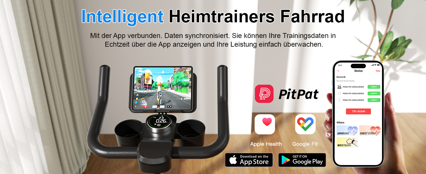 Магнітний велотренажер Lacuffy з AI-коучем та додатком, регульований опір, LCD-дисплей, до 136 кг, безшумний домашній ергометр