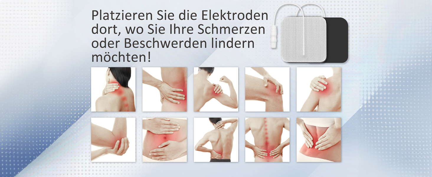 iStim EV-805 TENS EMS: 4-канальний апарат для електростимуляції та масажу - зняття болю в спині, шиї, плечах, ногах. Комплект з 16 електродів та батарейками AA