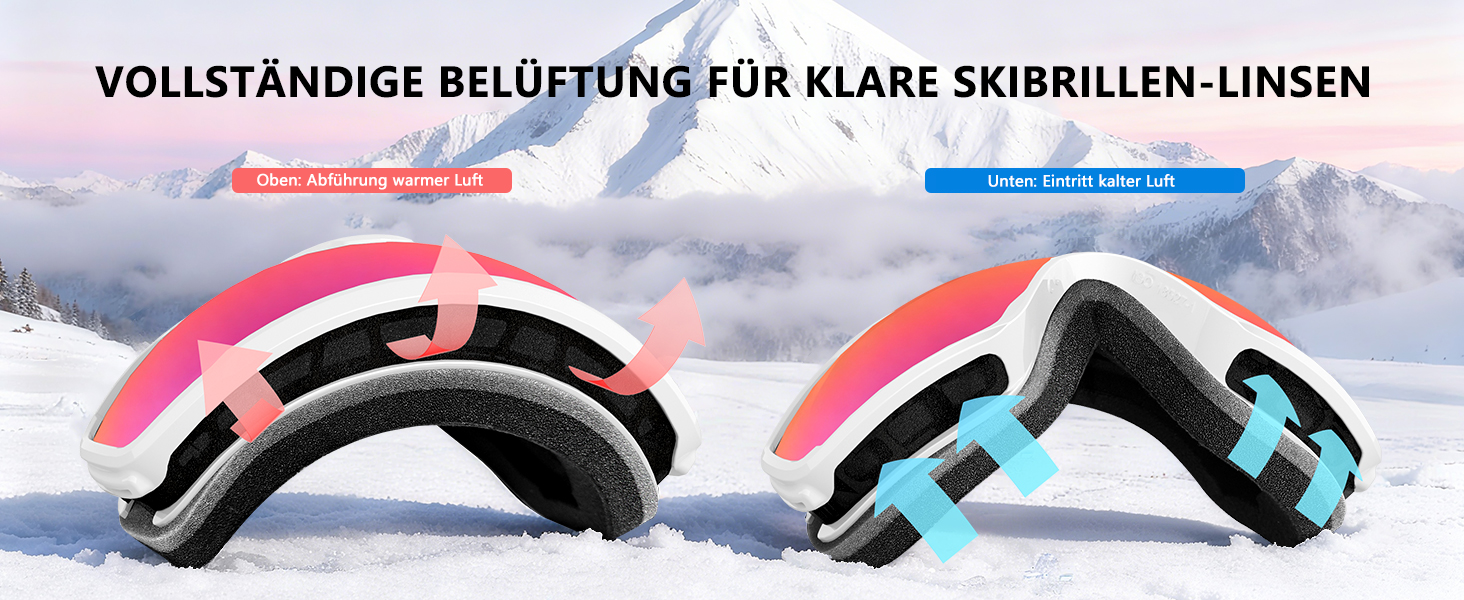 Окуляри гірськолижні Innerking OTG, Anti-Fog & UV400, для корекції зору з подвійним склом, чоловічі/жіночі/підліткові, для катання на лижах та сноуборді A1 – Чорний/Срібний (VLT 11 %) (A3 – Білий/Рожевий (VLT 46 %))