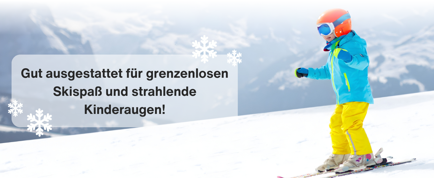 Набір дитячих лиж BambiniWelt 125 см: лижі, чохол для лиж та черевиків, рюкзак для лиж, чорний/рожевий