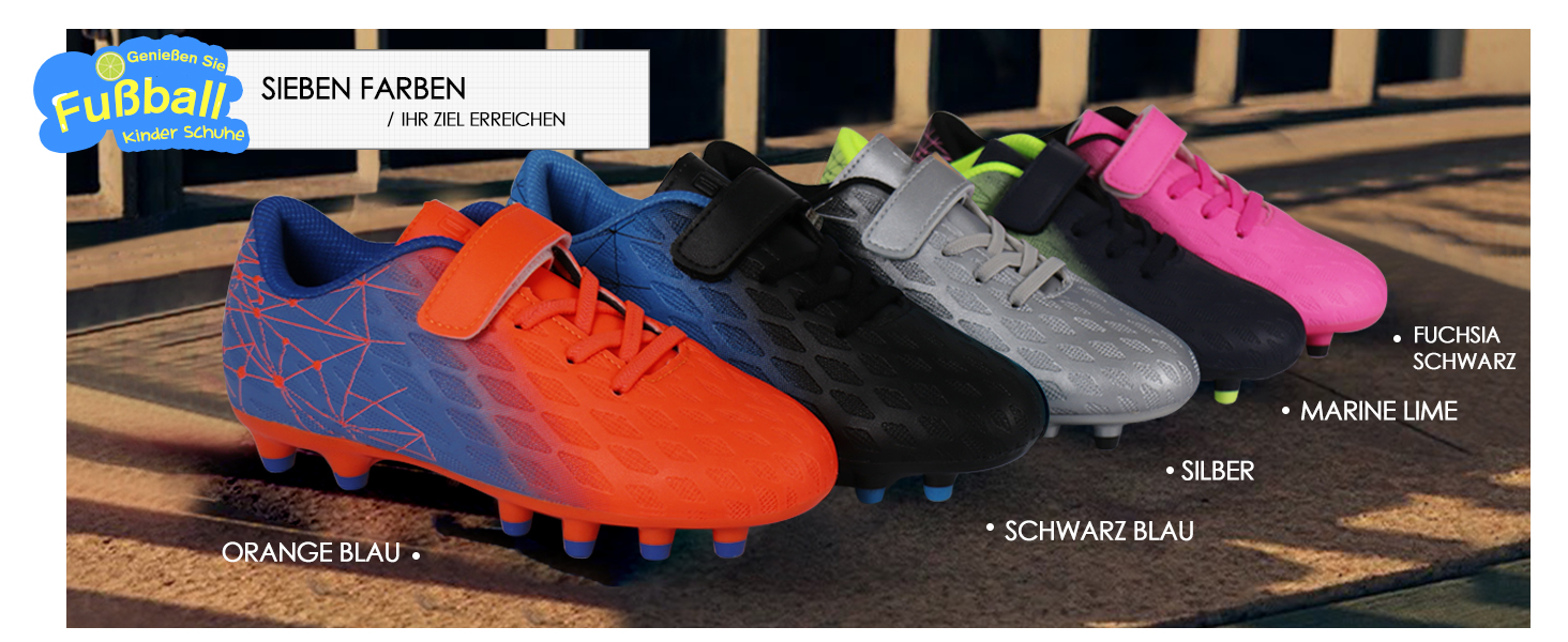 Дитячі футбольні бутси JABASIC Firm Ground для хлопчиків та дівчаток, 31 EU, помаранчеві