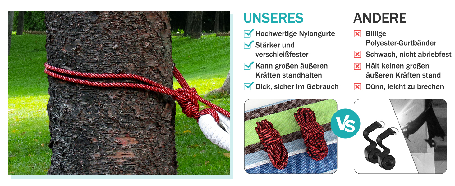 Гамак для відпочинку на природі: Outdoor, для кемпінгу, з дерев'яною перекладиною, ременями кріплення та сумкою. Підходить для дому, балкону, тераси, саду, подорожей з рюкзаком (світло-зелений)