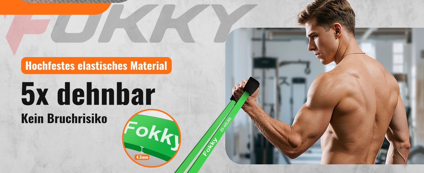 Резинки для фітнесу Fokky Resistance Bands Set 4-х рівнів, з анкером для дверей та захисними накладками для силових тренувань, розбудови м'язів та загальної фізичної підготовки