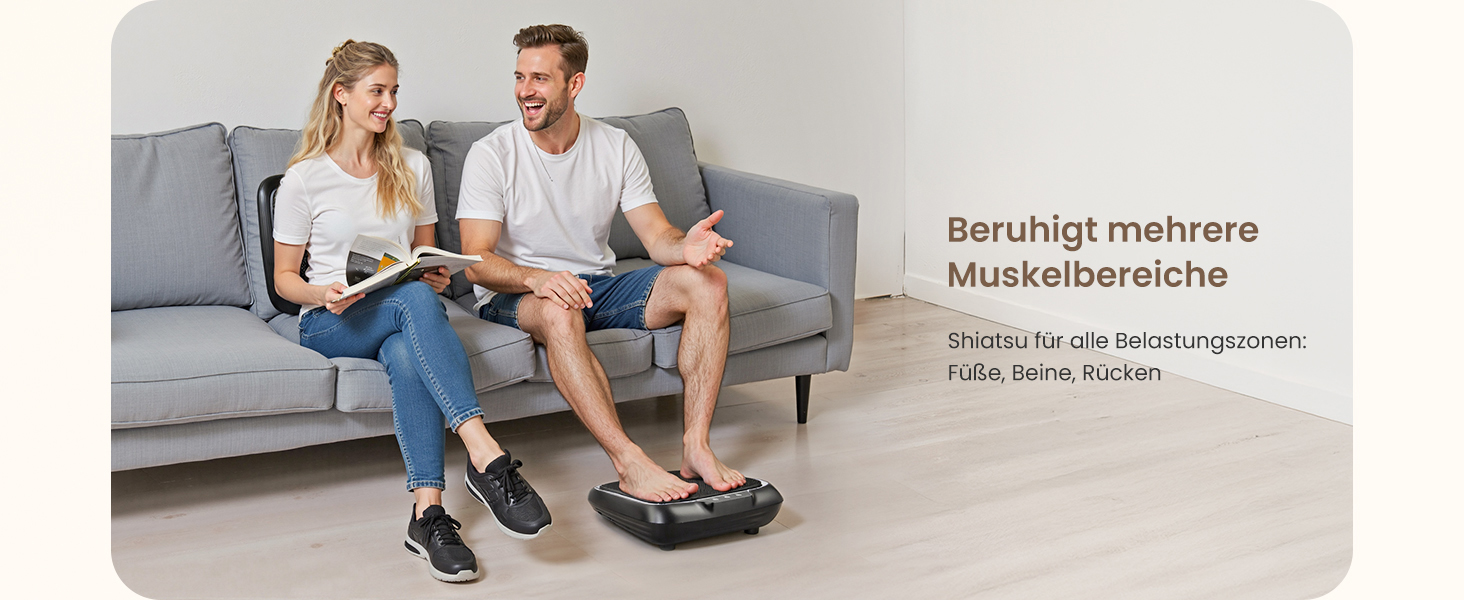 Масажер для ніг RENPHO з підігрівом, Shiatsu, електричний, 18 масажних роликів, для фасціїту п'ят, подарунок для жінок та чоловіків, розмір до 47, FM062