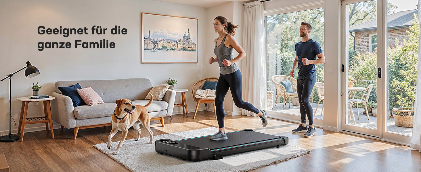 Бігова доріжка HUANUO Walking Pad для дому та офісу з нахилом 5%, вантажопідйомністю 150 кг, 2.5 к.с., з пультом та LED-дисплеєм, чорна