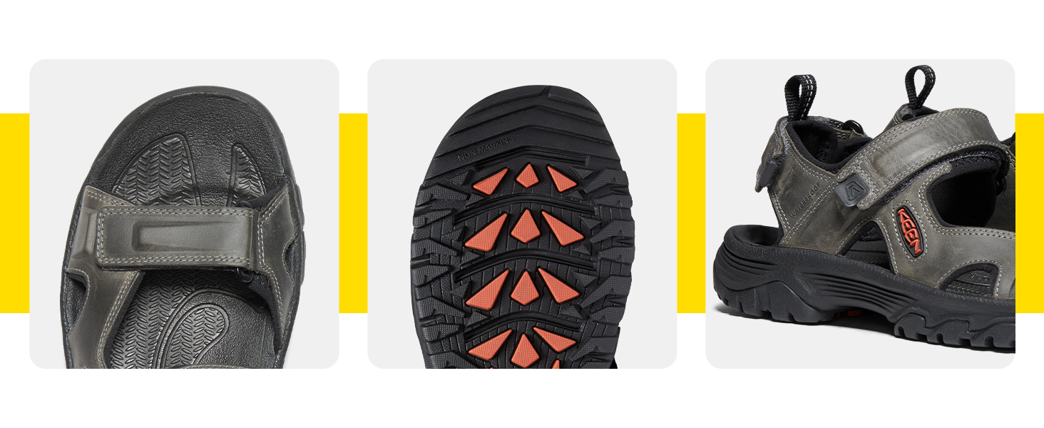 KEEN чоловічі сандалі Targhee 3 Open Toe, 41 EU, колір Bison Mulch