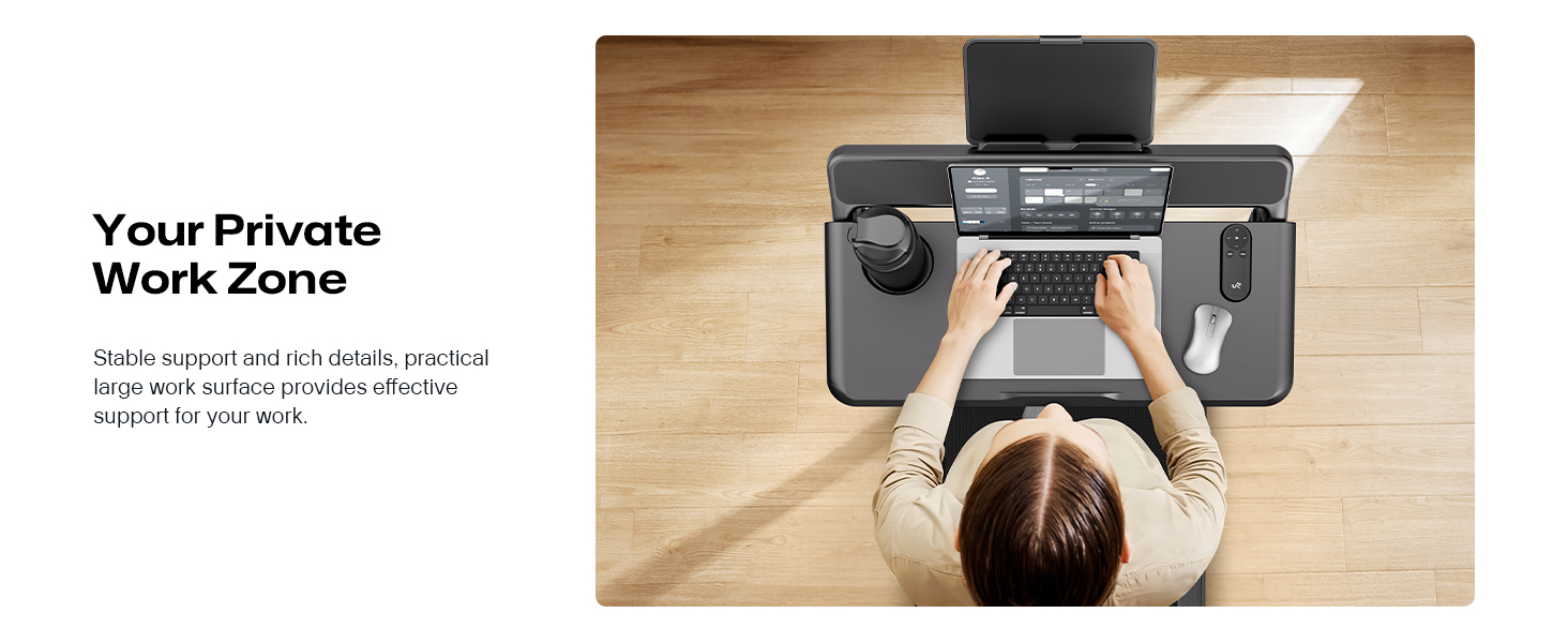 Біговий тренажер Smart з автоматичним нахилом 9%, двигун 2.5 PS Brushless, складаний біговий килимок для дому та офісу, велика площа для бігу, тихий та для суглобів, додаток з AI, World-Tour та HIIT, автоматичний нахил з столом та ручкою підтримки